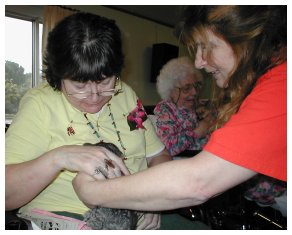 Visiting the Sierra Health Care Nursing and Rehabilitation Center with our 4-H Pets