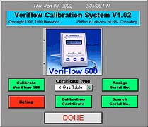Veriflow Calibration Software
