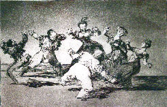 Goya: "Figures dancing in a circle"