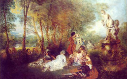 Watteau's "The Pleasures of Love"